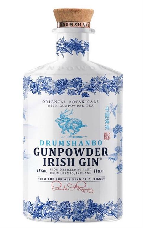 Gin Irish Ceramica 0,70lt Gunpowder