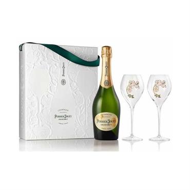 Champagne Grand Brut 0,75lt + 2 Bicchieri Perrier Jouet
