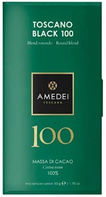 Black 100% 50gr Amedei